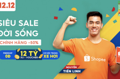 Shopee: Siêu sales 12/12/2021, cơ hội mua sắm giá tốt cuối năm