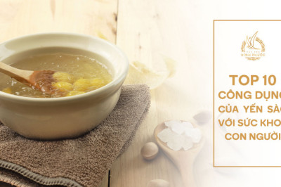 Top 10 công dụng của Yến Sào đối với sức khỏe con người