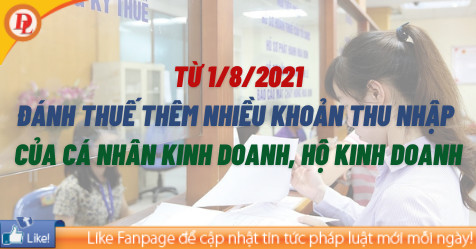 Đánh thuế thêm nhiều khoản thu nhập của cá nhân kinh doanh, hộ kinh doanh