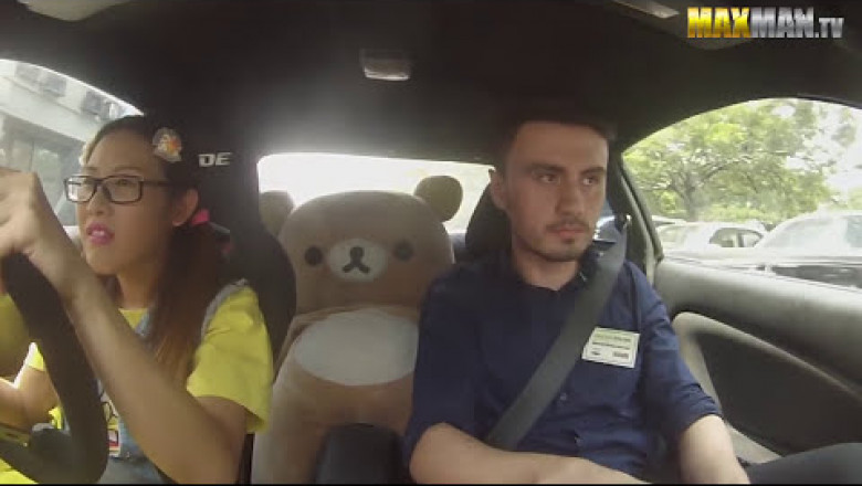 Driving school instructor gets pranked by drift racer